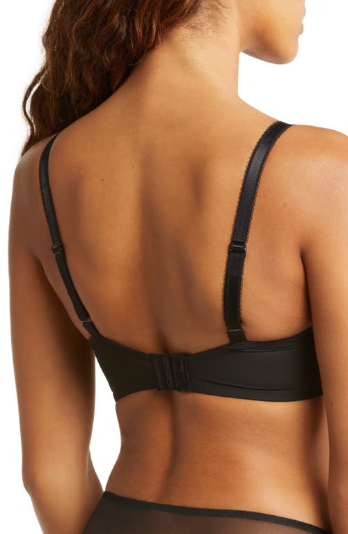 Wacoal Side Note Lace-trim Underwire Bra In Black