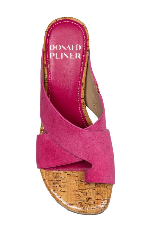 Donald Pliner Sisu Platform Wedge Sandal In Magenta