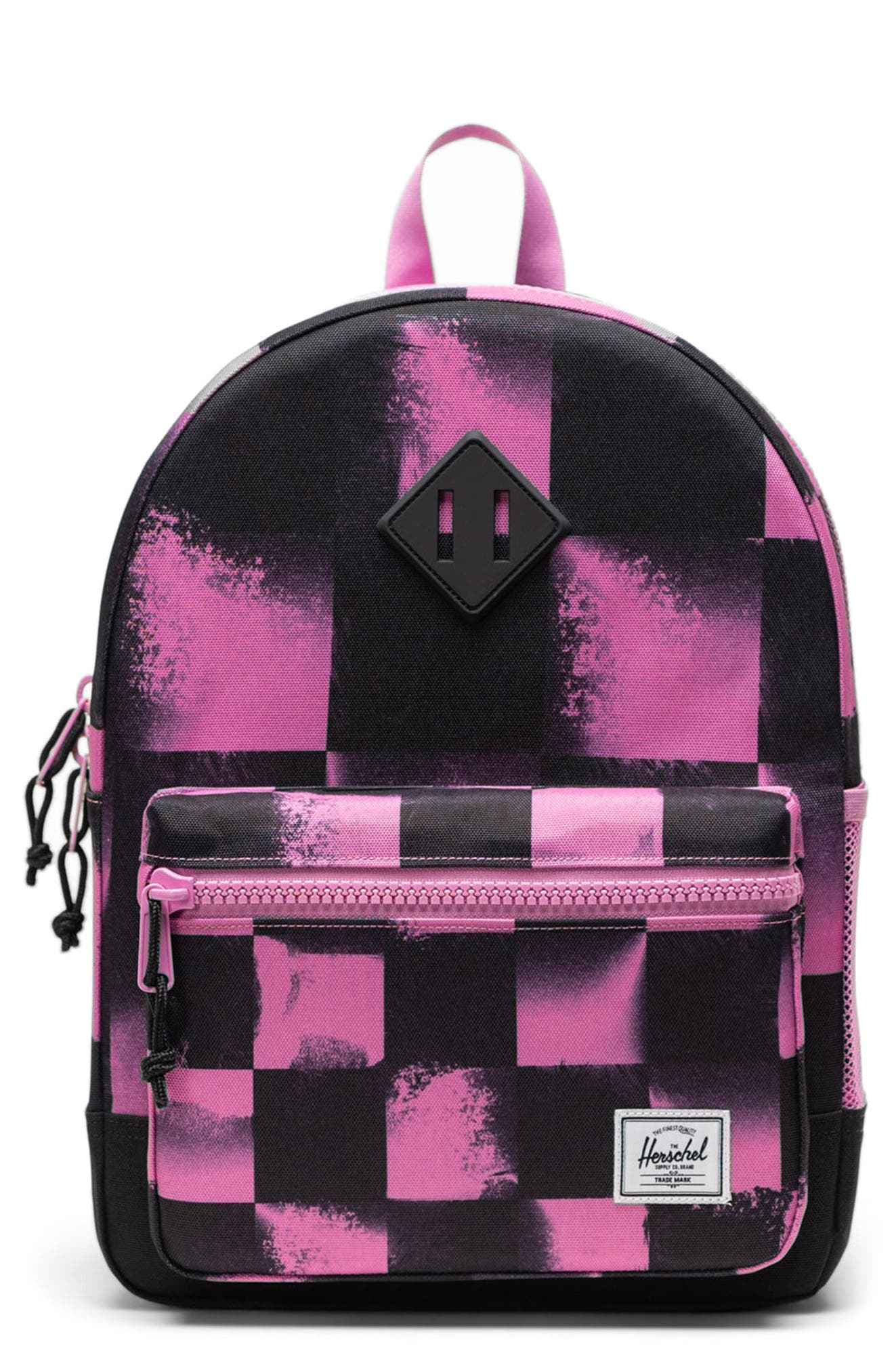 Herschel Supply Co. Kids' Heritage Youth Backpack, Main, color, Stencil Checker Opera Mauve
