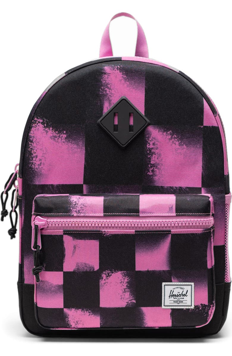 Herschel Supply Co. Kids' Heritage Youth Backpack, Main, color, Stencil Checker Opera Mauve