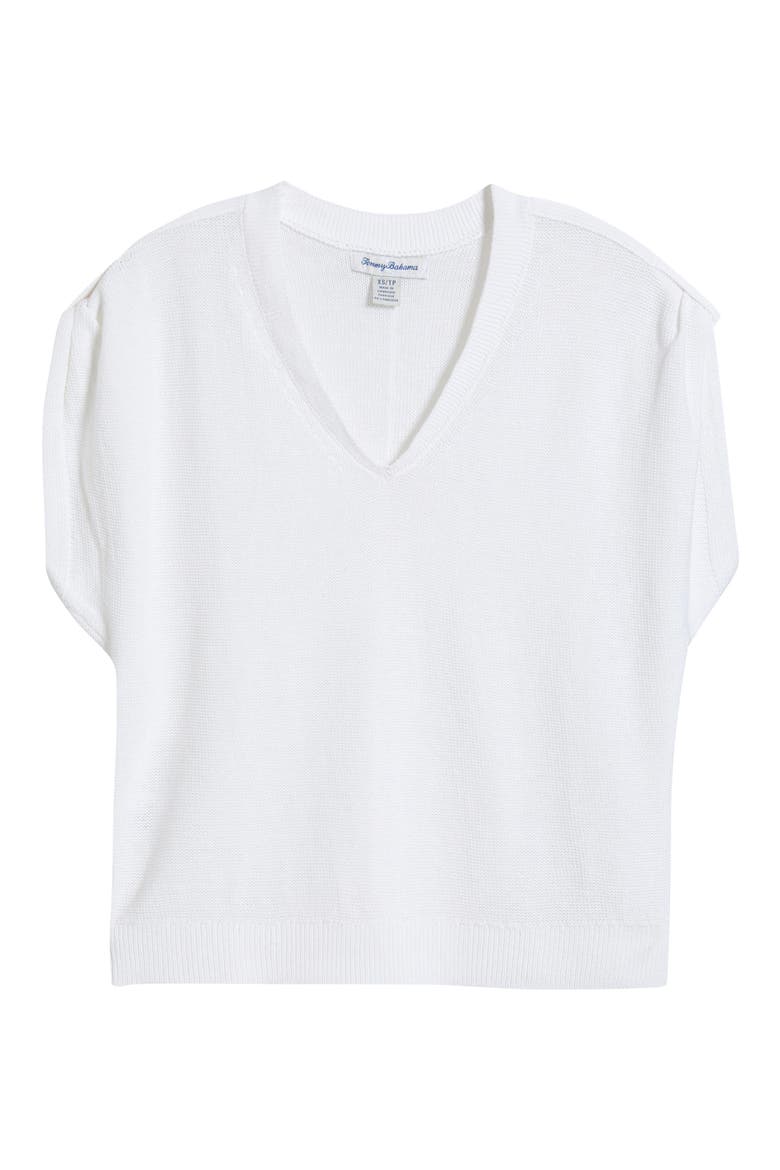 Lakes Edge Linen & Cotton Blend Sweater, Alternate, color, WHITE