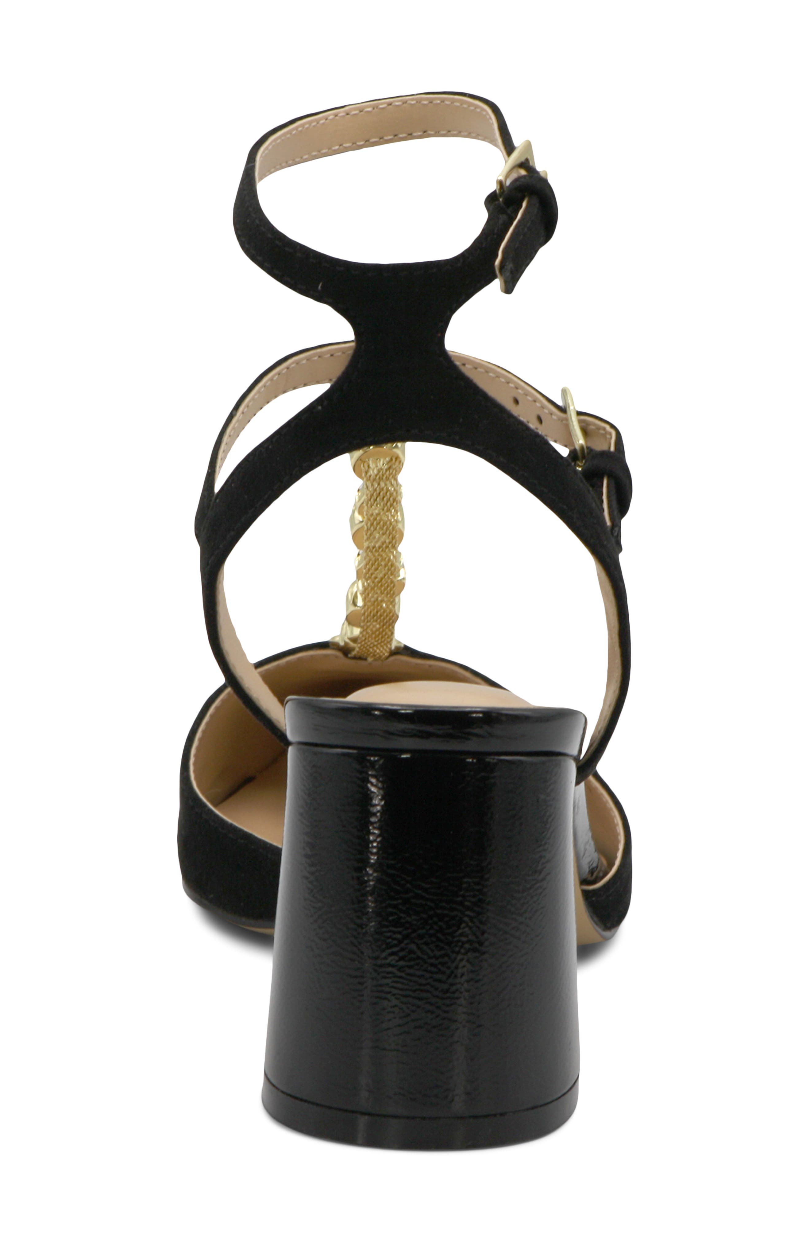 Charles by Charles David Aki Crystal T-Strap Pump, Alternate, color, Black