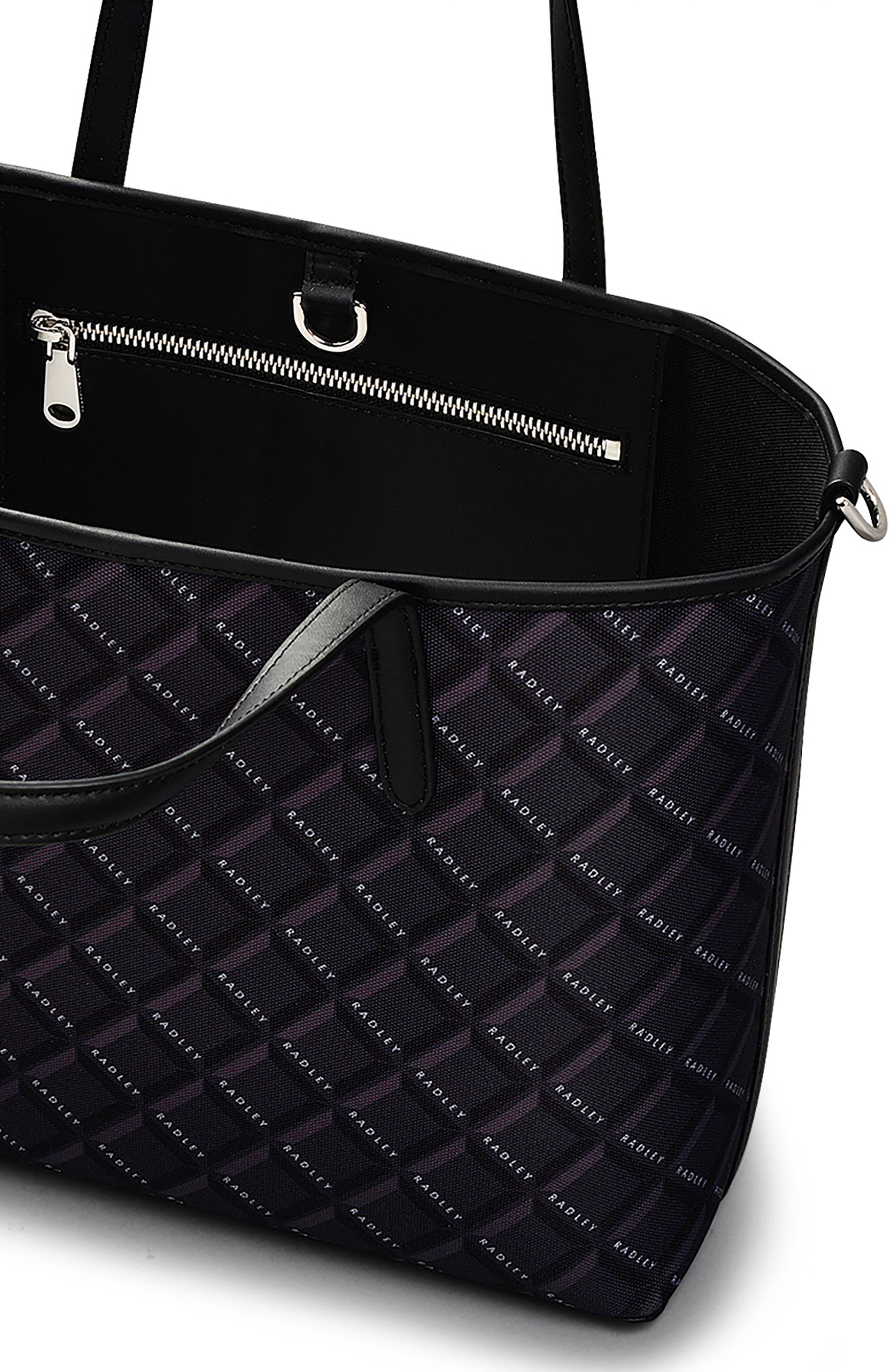 Radley Southwell Gardens Geo Tote Bag, Alternate, color, Black
