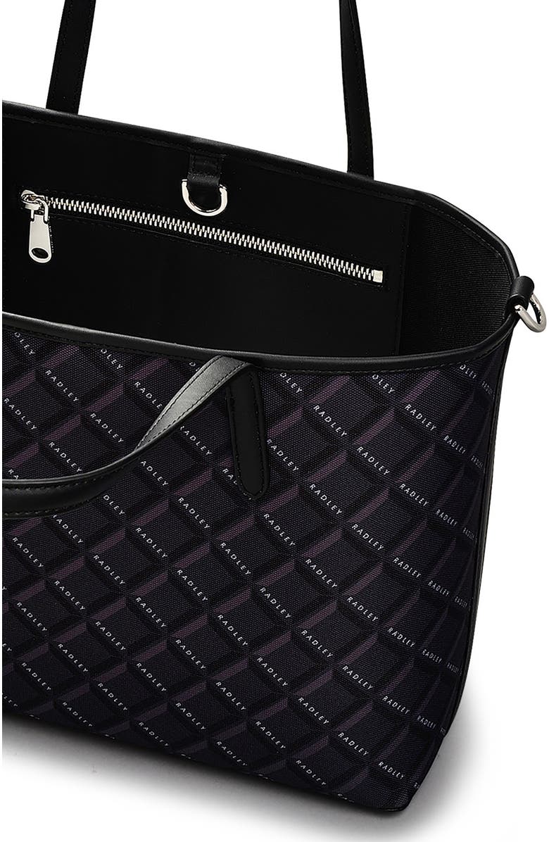 Radley Southwell Gardens Geo Tote Bag, Alternate, color, Black