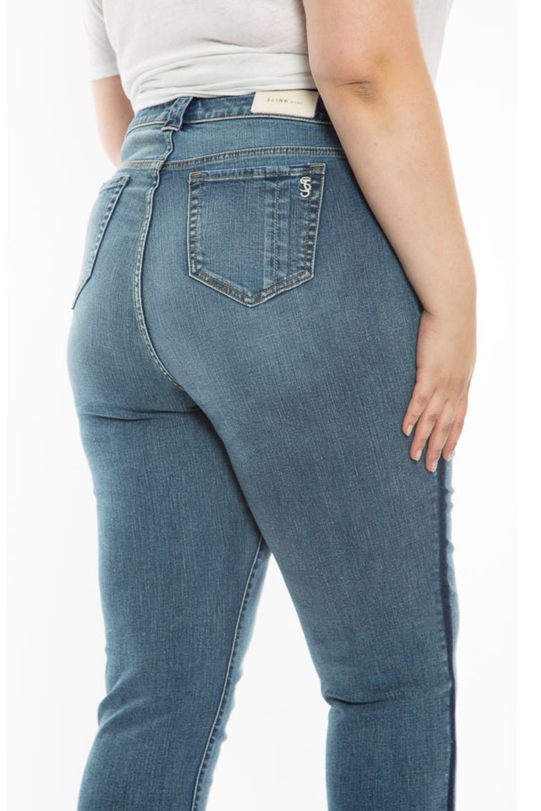 High Waist Release Hem Boyfriend Jeans, Alternate, color, KAMILA