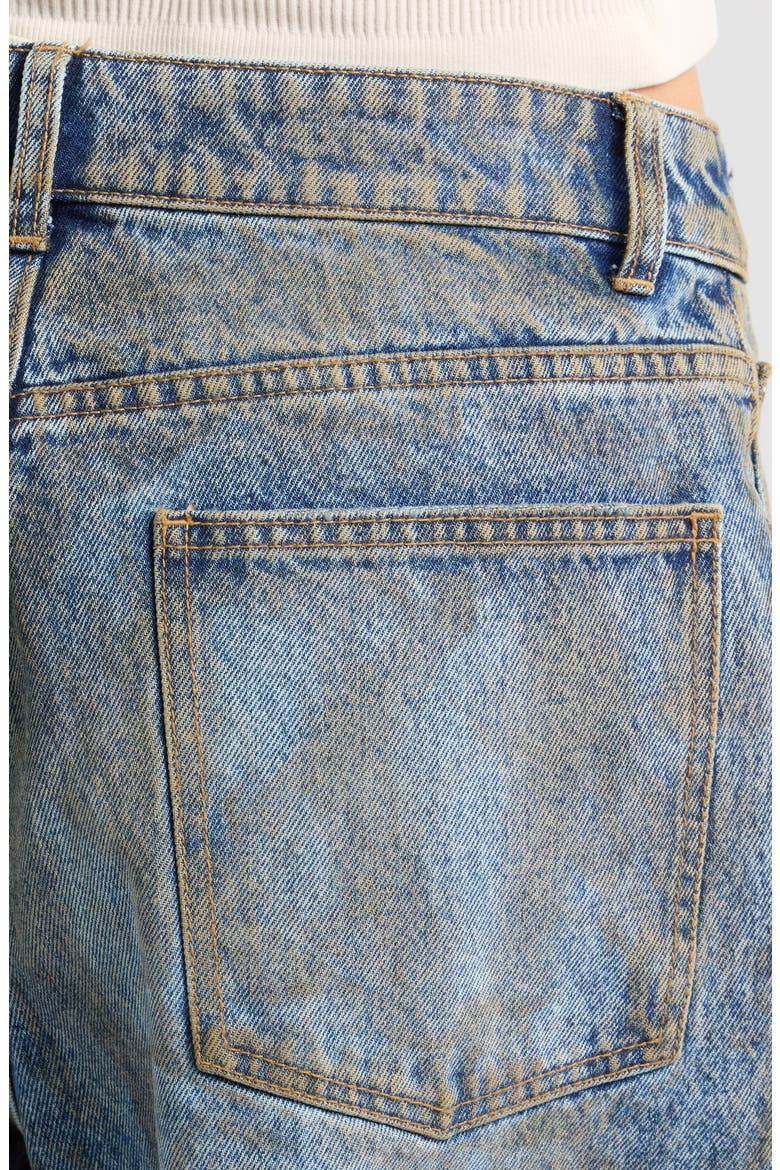 Derby Long Denim Shorts, Alternate, color, DUSTY TINT WASH