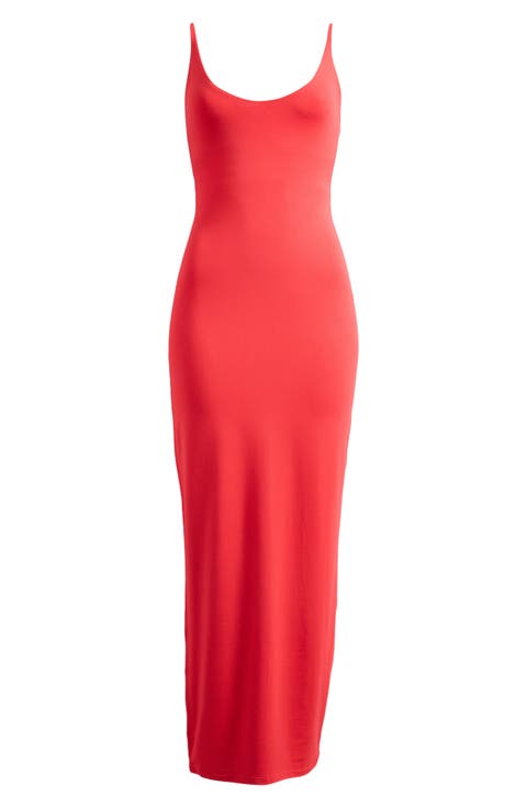 Smooth Lounge Skimpy Scoop Neck Maxi Dress (Regular & Plus)