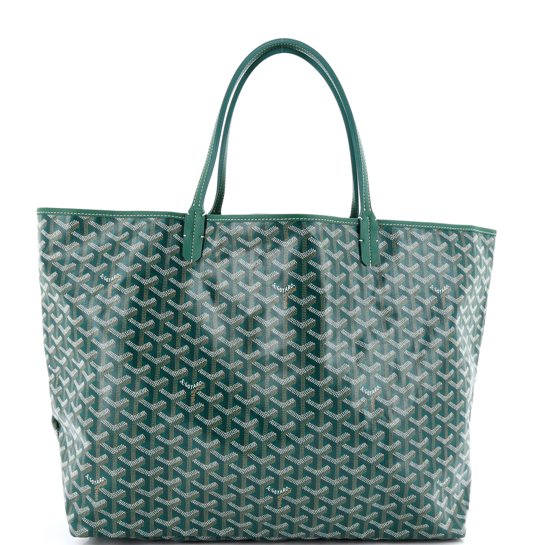 Pre-Owned Goyard Saint Louis Tote Coated Canvas GM, Main, color, Green