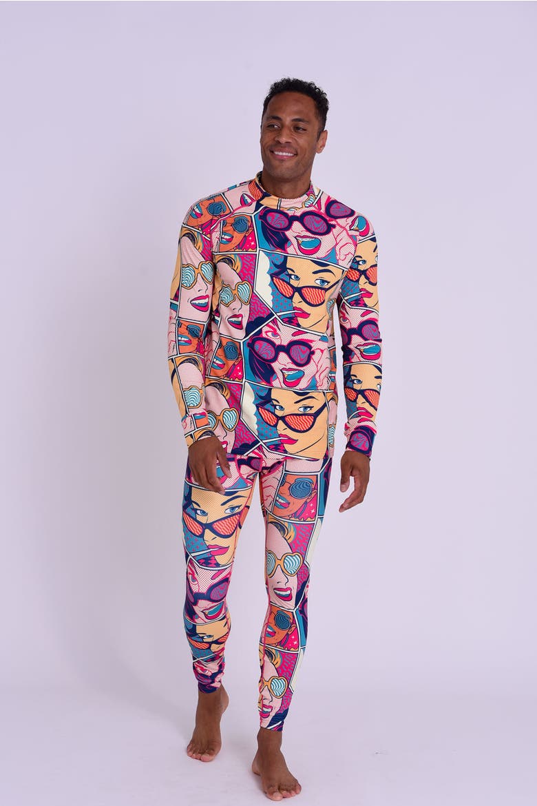 Baselayer Top - Comic Book Candy Men's, Alternate, color, multi-colour