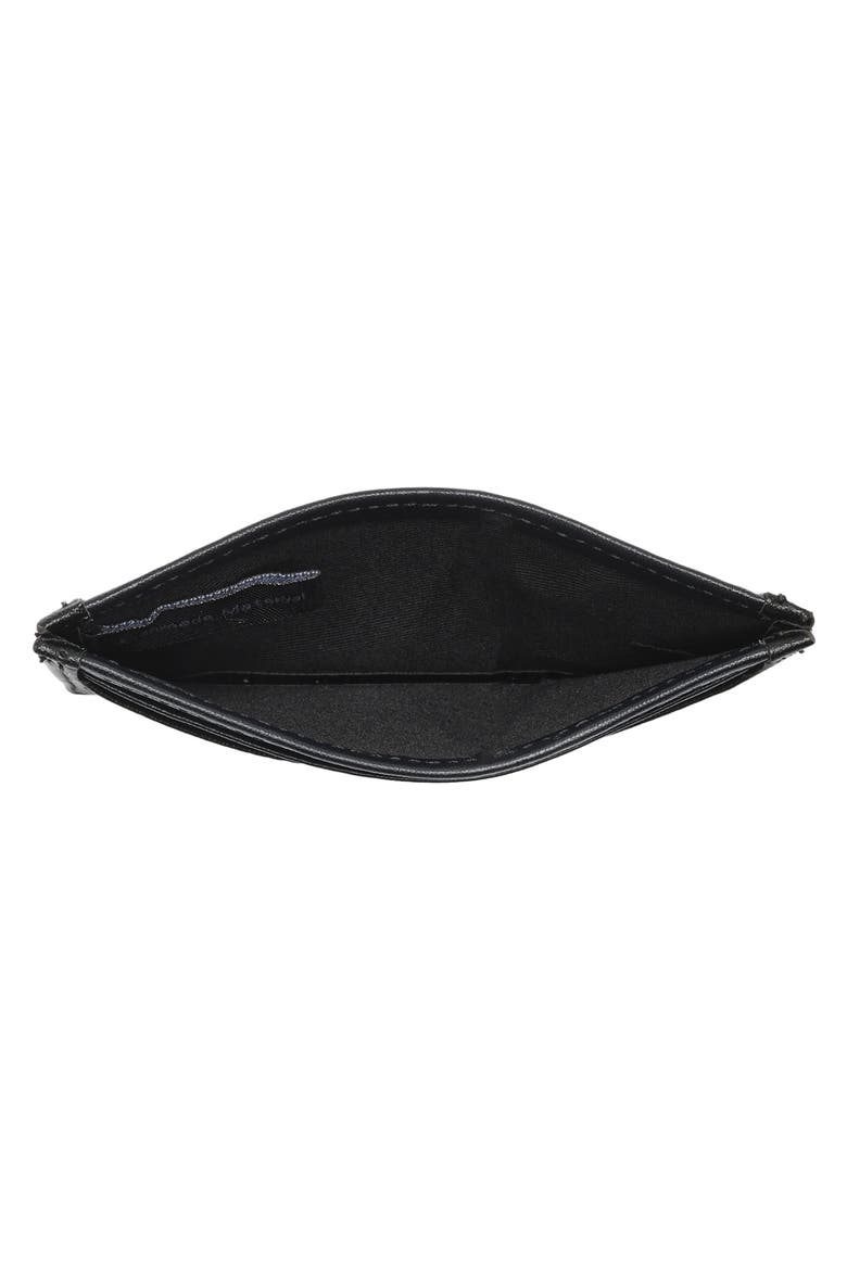 'V' Shaped Card Case, Alternate, color, BLACK