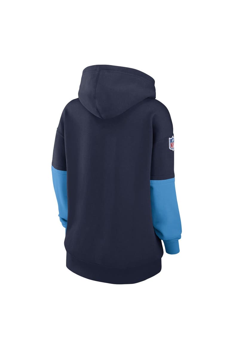 Women's Nike Navy Tennessee Titans 2024 Sideline Essential Fleece Pullover Hoodie, Alternate, color, Navy