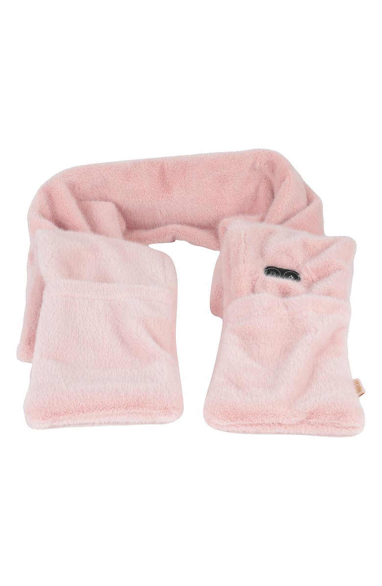 PARIS HILTON Heat & Massage Handwarmer Scarf, Alternate, color, Pink