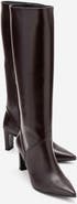 Forever & Always Shoes Merla Leather Block Heel Boot