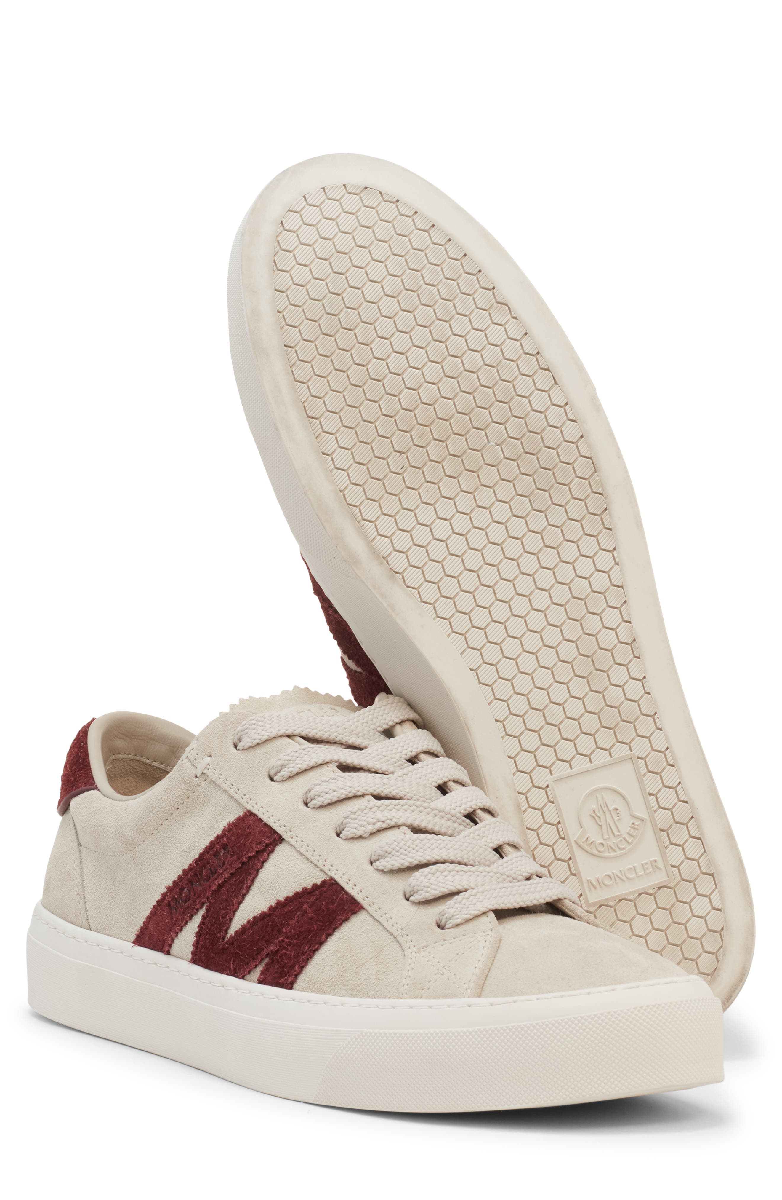 Moncler Monaco 2 Low Top Sneaker, Alternate, color, Oatmeal