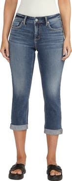 Silver Jeans Co. Elyse Luxe Stretch Comfort Fit Capri Jeans