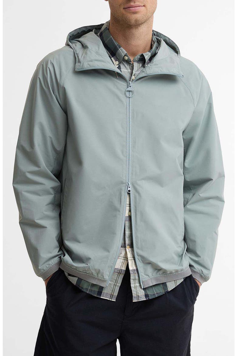Stoneport Showerproof Hooded Jacket, Main, color, DUSTY SLATE