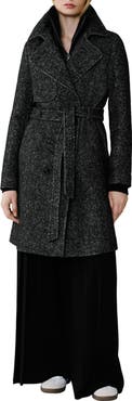 Soia & Kyo Fabianne Belted Wool Blend Coat
