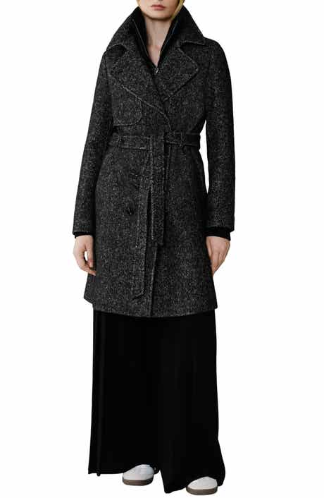 Soia & Kyo Fabianne Belted Wool Blend Coat