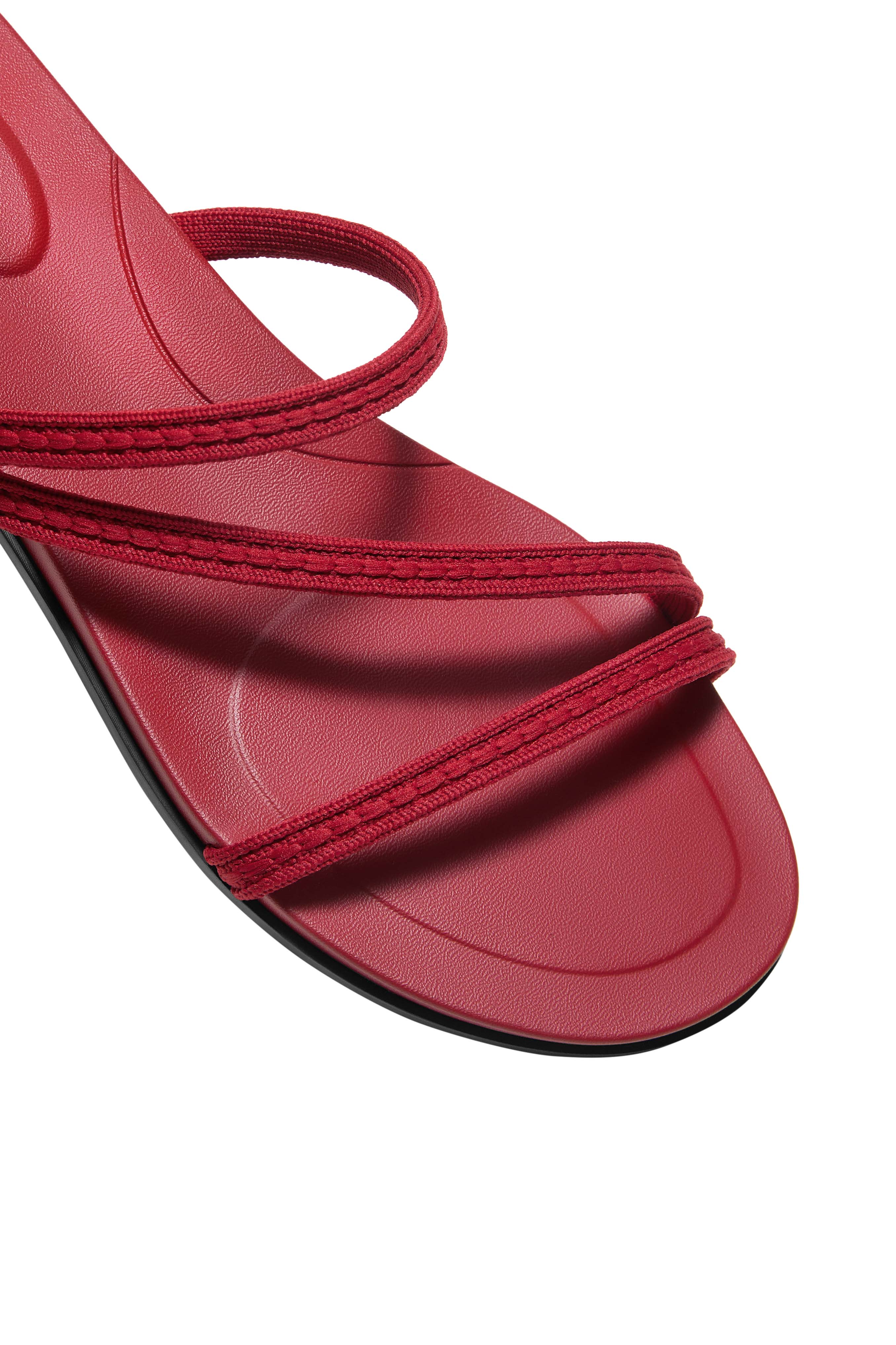 Round-Toe Flip-Flops, Alternate, color, RUBY RED