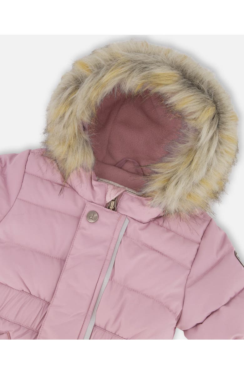 Deux par Deux Baby Girl's One Piece Baby Snowsuit Orchid, Alternate, color,