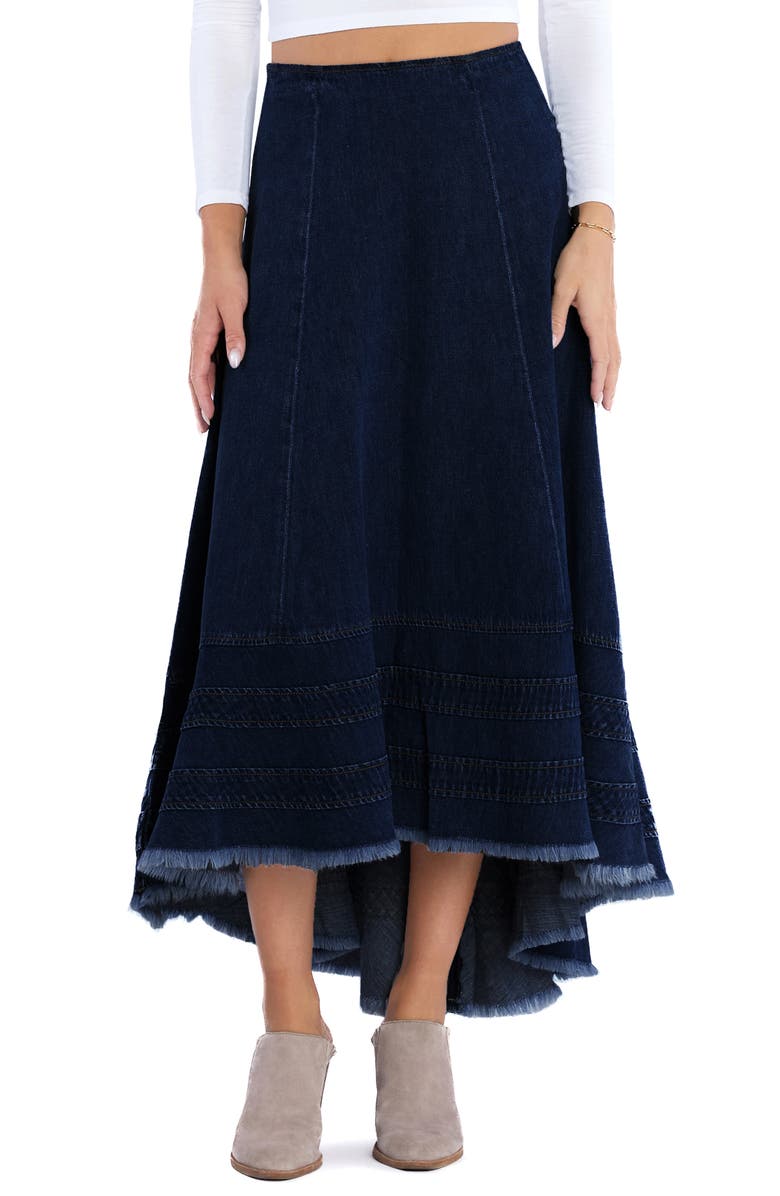 Wash Lab Denim Heavenly Denim Maxi Skirt, Main, color, Heavenly Blue