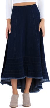 Wash Lab Denim Heavenly Denim Maxi Skirt