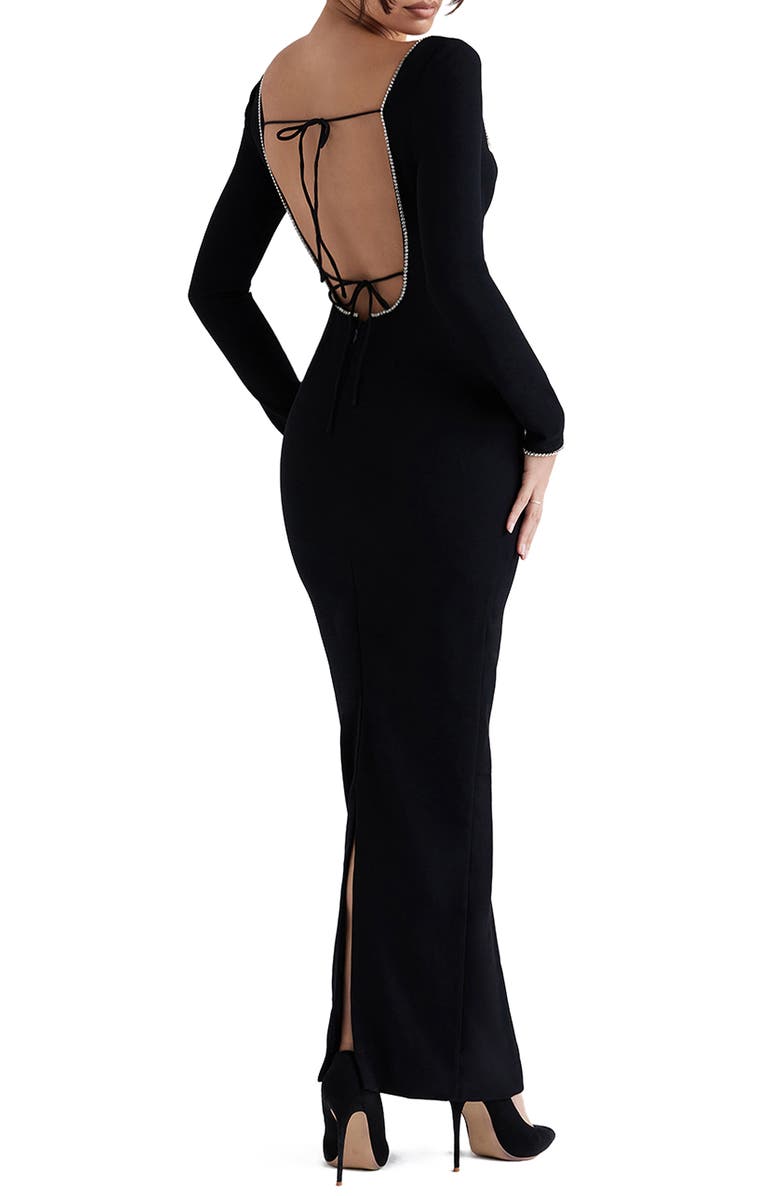 HOUSE OF CB Rosa Embellished Long Sleeve Dress, Alternate, color,