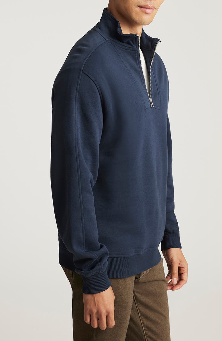 Mavi Jeans Half Zip Sweatshirt, Alternate, color, Total Eclipse