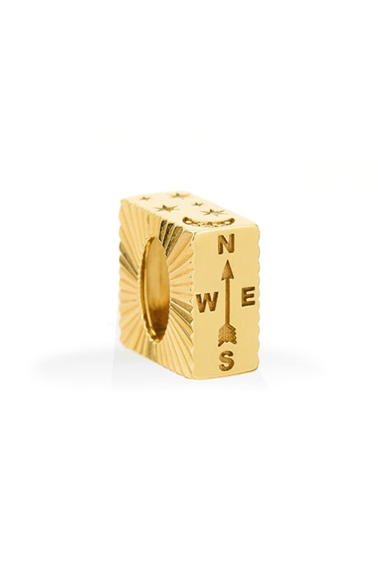 Adina Reyter Diamond Compass Bead Charm, Main, color, 9K Yellow Gold