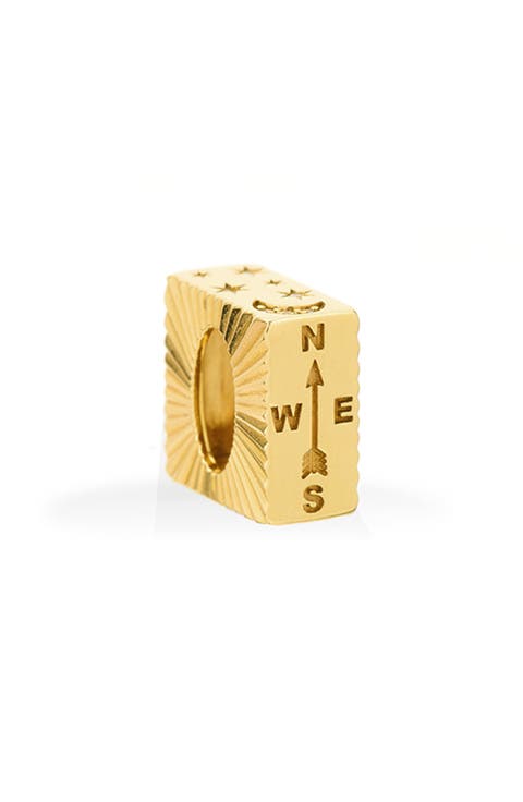 Diamond Compass Bead Charm