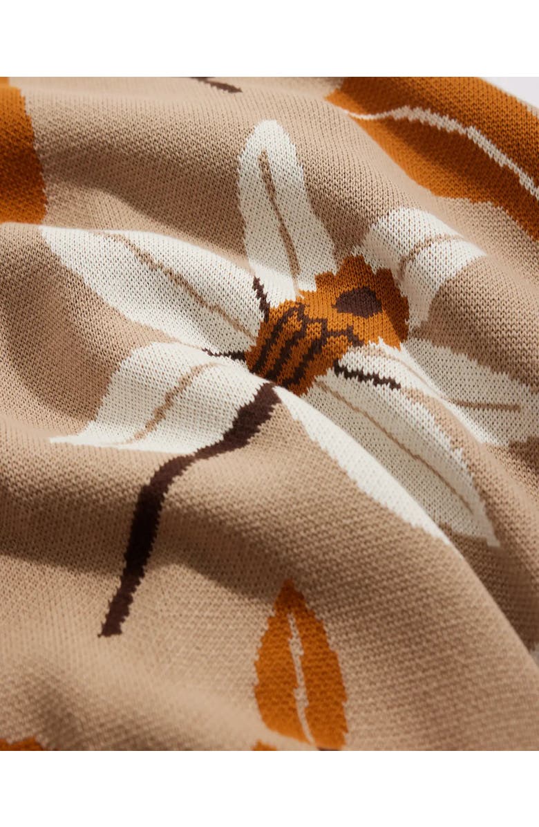 Biquette Petals Knit Throw Blanket, Alternate, color, Morning Light