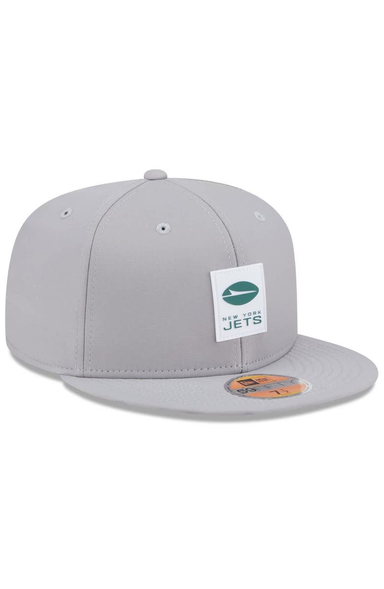 New Era Men's New Era Gray New York Jets 2025 Sideline 59FIFTY Fitted Hat, Alternate, color, Gray