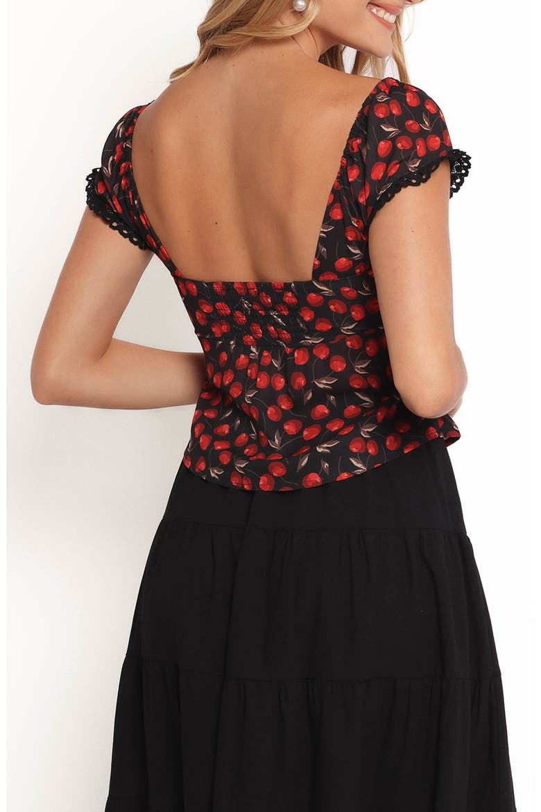 Wello Bustier Top, Alternate, color, CHERRY