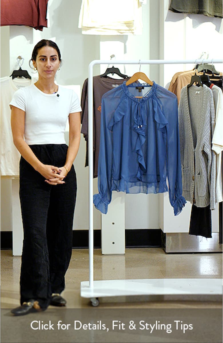 Ruffle Sheer Top, sales video thumbnail