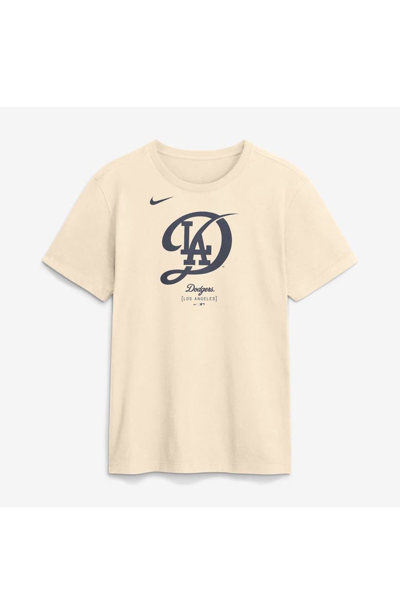 Nike Men's Nike Cream Los Angeles Dodgers City Connect Large Logo T-Shirt, Alternate, color, Cream