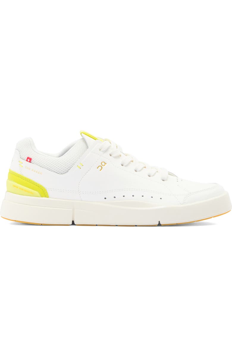 On THE ROGER Centre Court Tennis Sneaker, Alternate, color, White/ Limelight