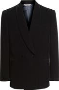 Jack Victor Ellis Double Breasted Black Super 130s Wool Blend Velvet Dinner Jacket