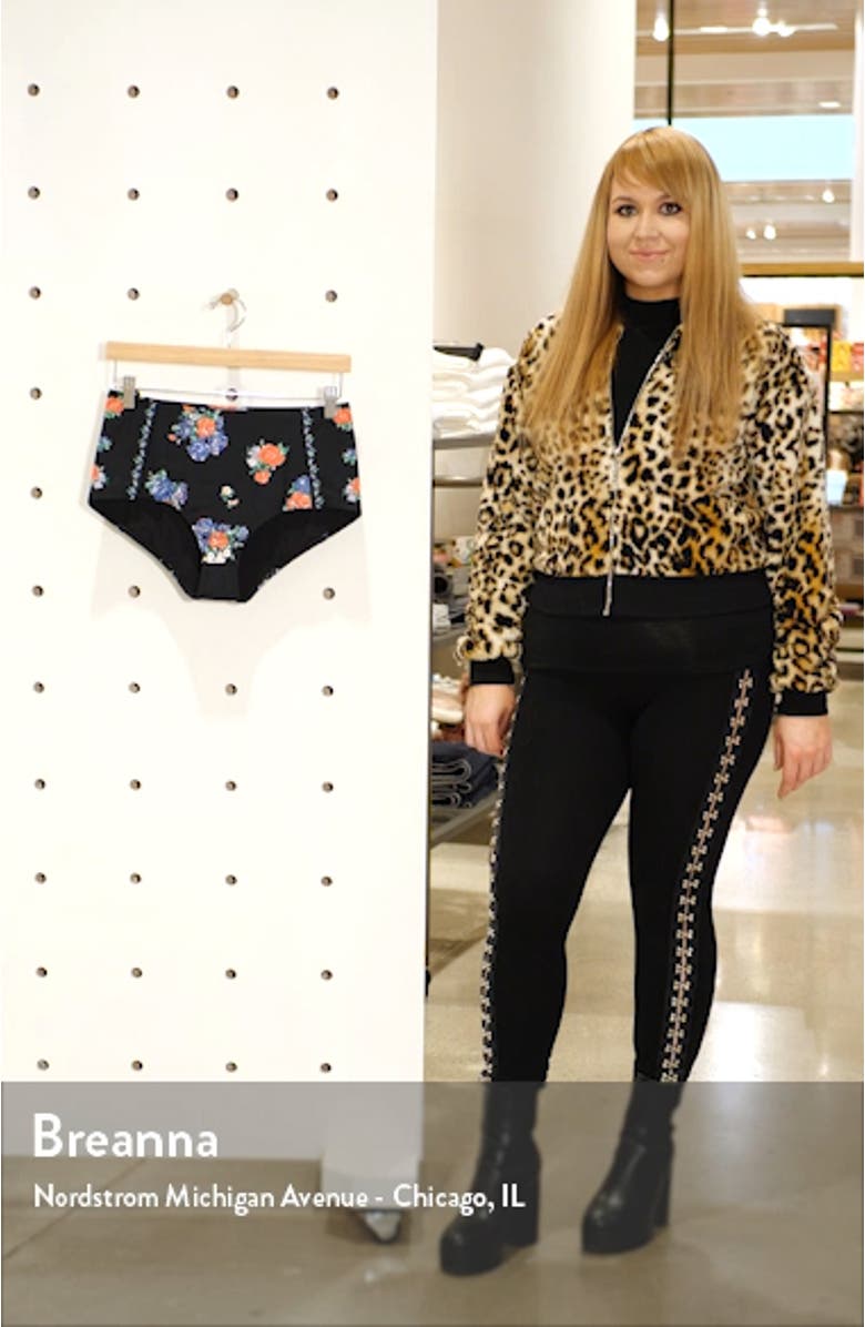 High Waist Floral Bikini Bottoms, sales video thumbnail