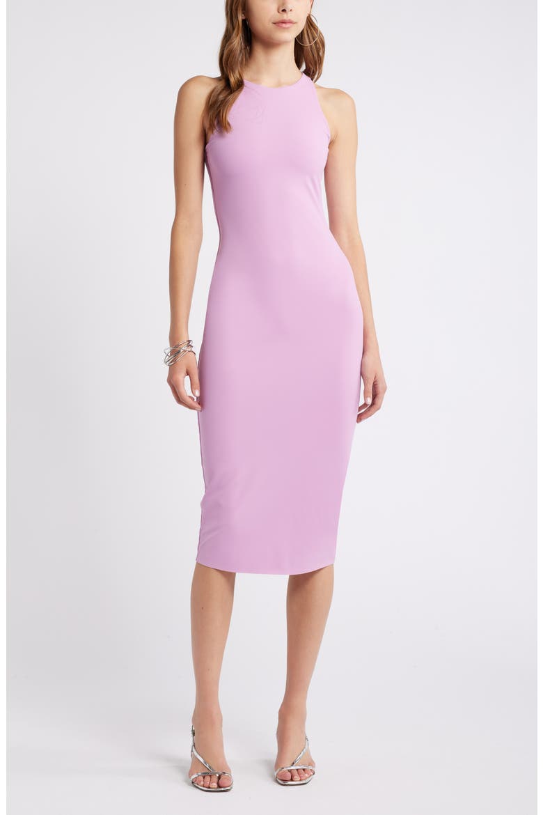 Smooth Edit Sleeveless Body-Con Midi Dress, Main, color, PINK GALE