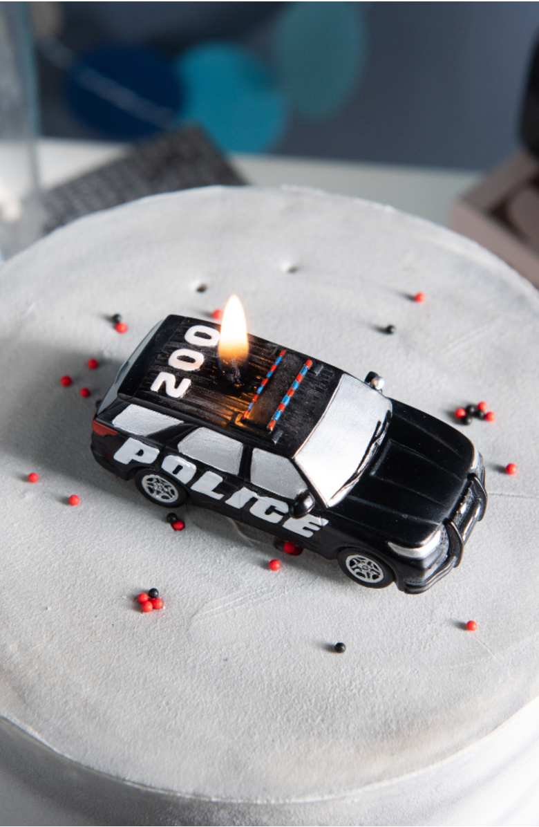Southlake gifts Police Car Candle, Alternate, color, Black
