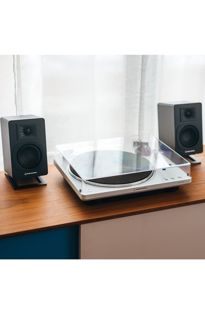 Audio-Technica AT-SP3X Powered Bluetooth Bookshelf Speakers, Alternate, color, Black