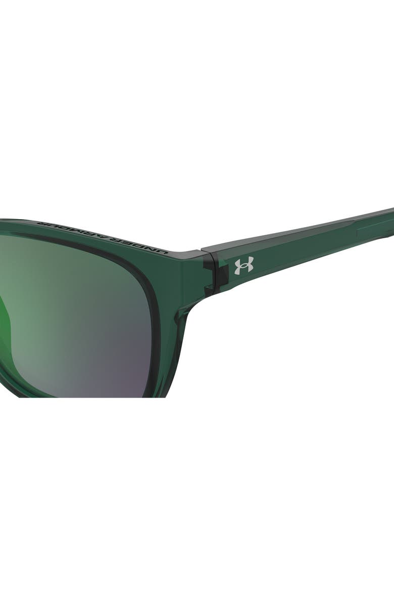 Under Armour 55mm Square Sunglasses, Alternate, color, Green
