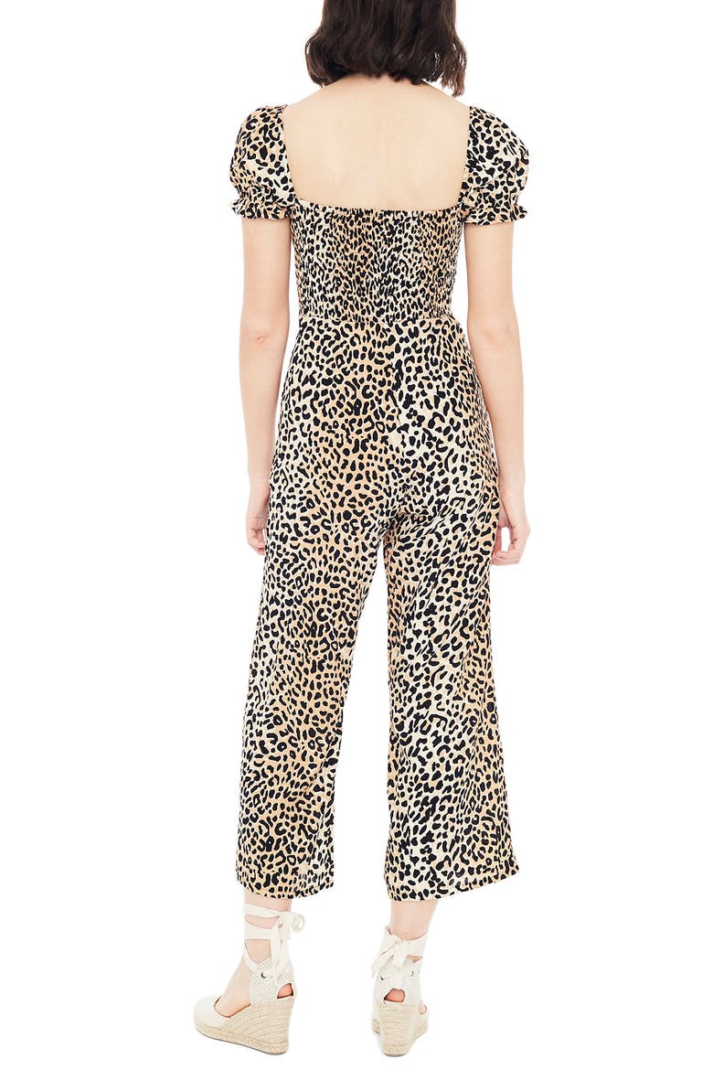 Della Animal Print Jumpsuit, Alternate, color, LE CINQ ANIMAL PRINT