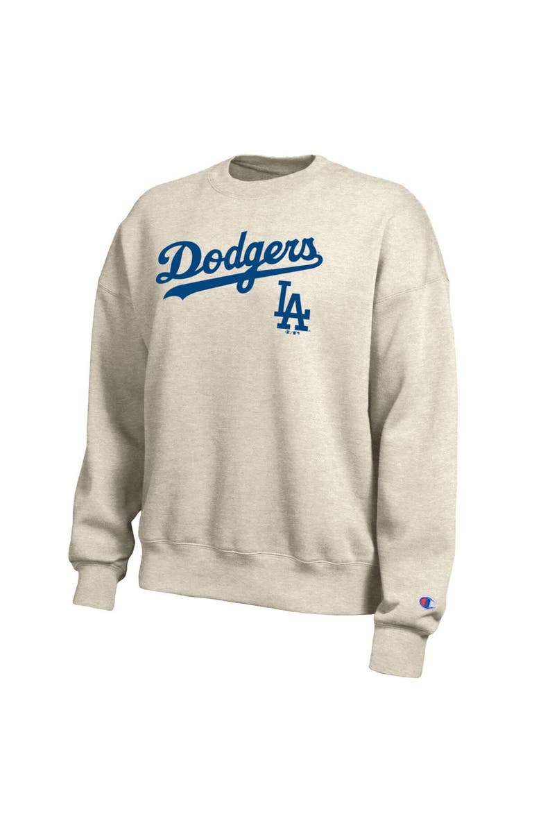 Champion Women's Champion  Oatmeal Los Angeles Dodgers All-Star Sweatshirt, Alternate, color, Oatmeal