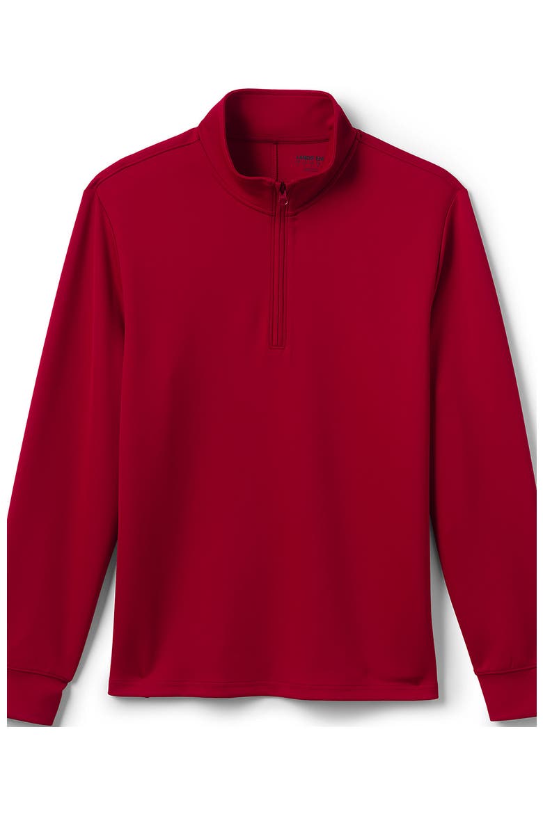 School Uniform  Quarter Zip Pullover, Alternate, color, Red