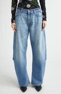 Stella McCartney Deconstructed Curved Barrel Leg Jeans