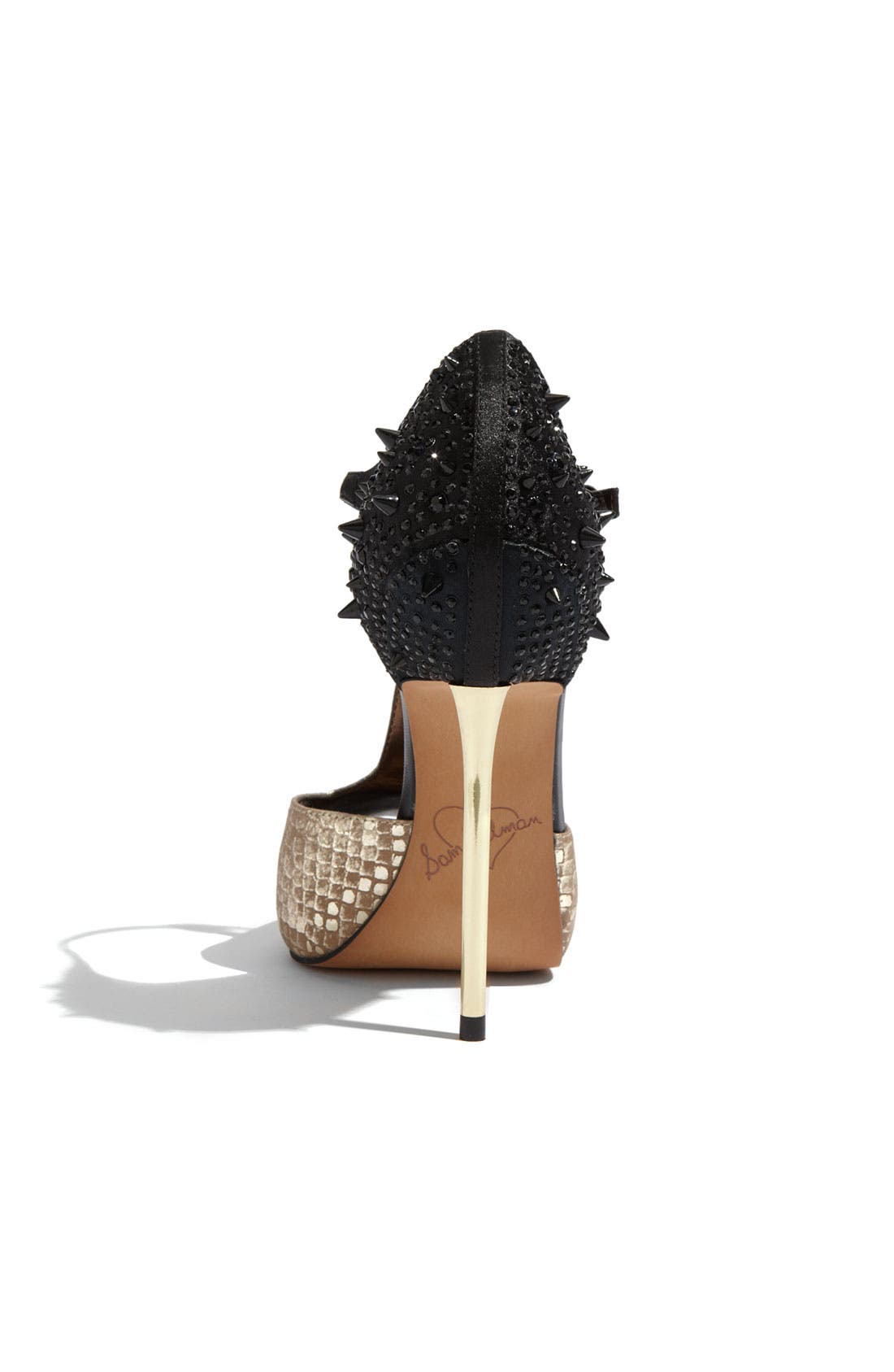 'Scarlett' Pump, Alternate, color, GOLD SNAKE