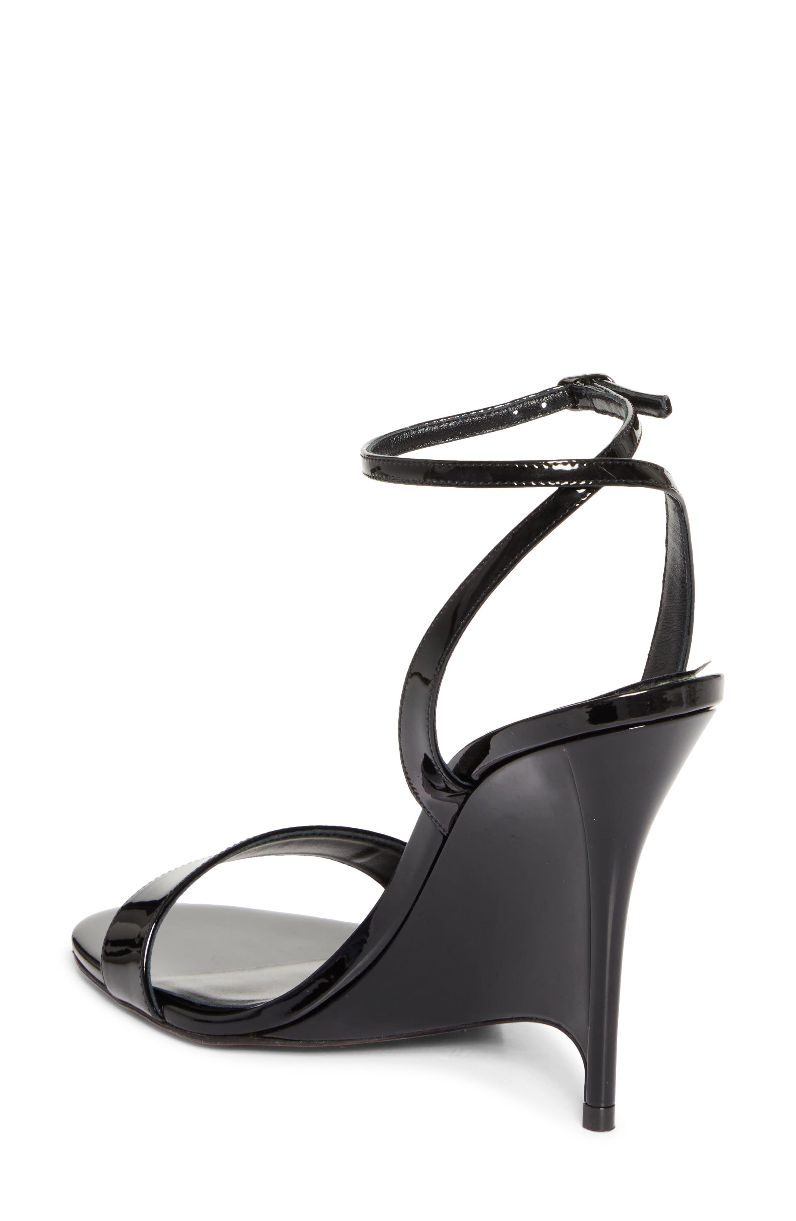 Christian Louboutin Zeezeenella Wedge Sandal, Alternate, color, Black/ Black