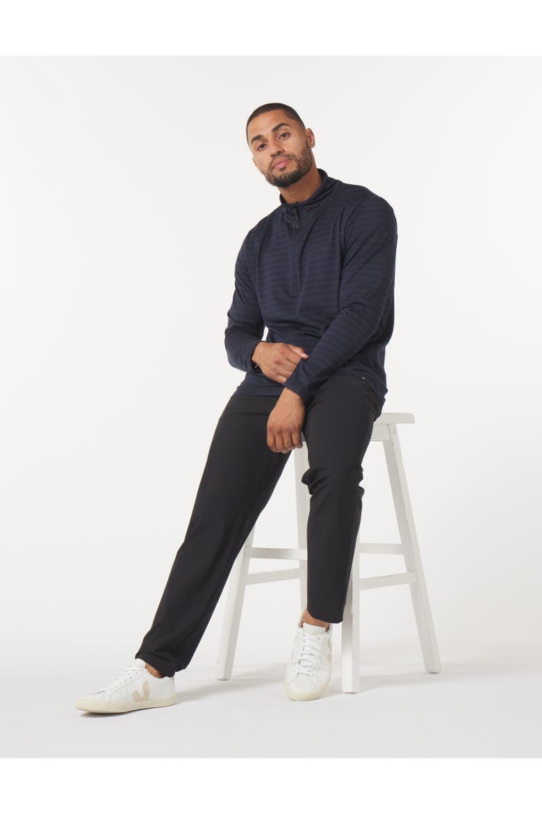 Tahoe 1/4 Zip Up Marble, Main, color, Navy Stripe