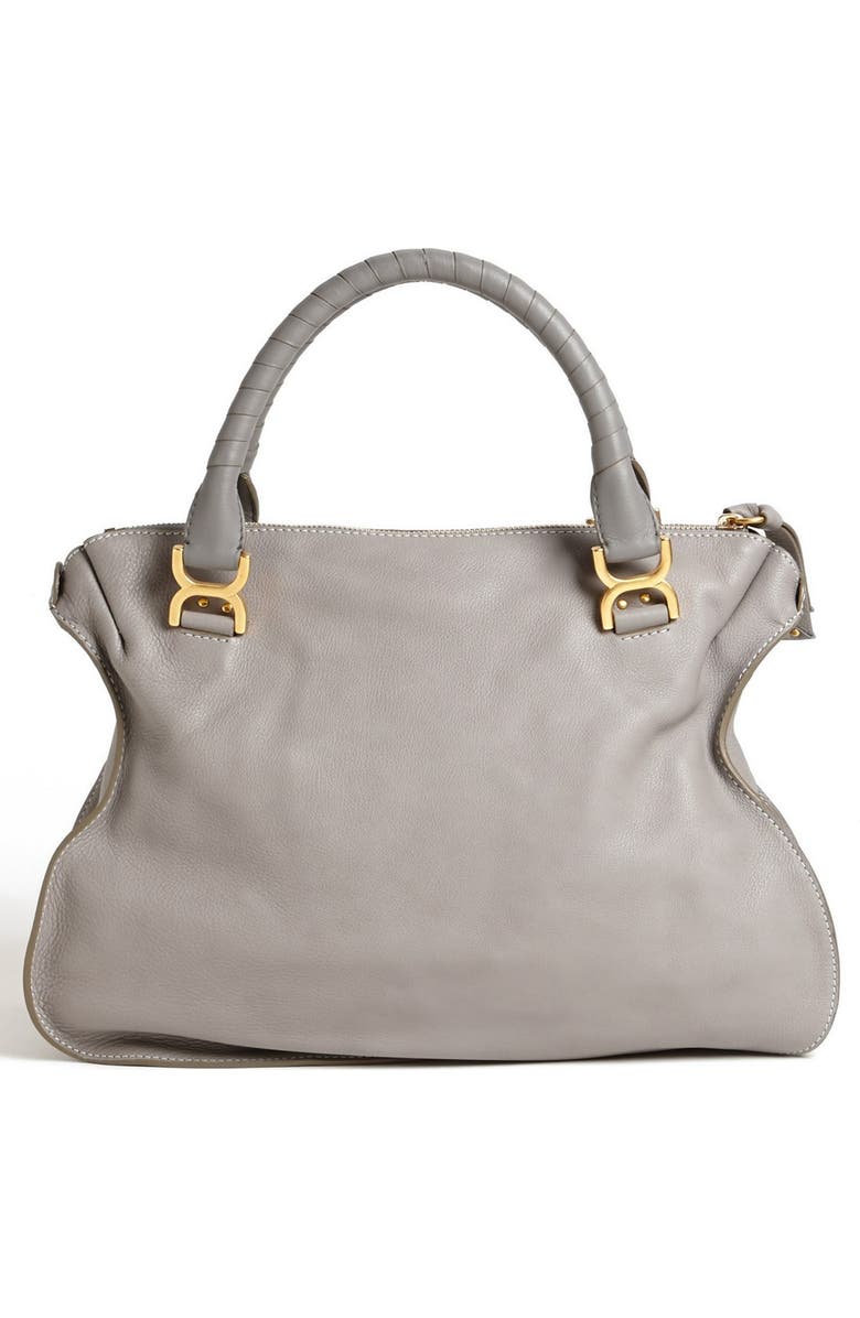 Chloé Large Marcie Leather Satchel, Alternate, color,